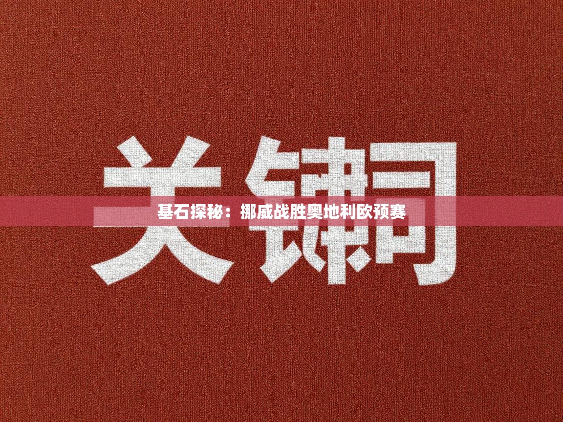 基石探秘:挪威战胜奥地利欧预赛 第2张